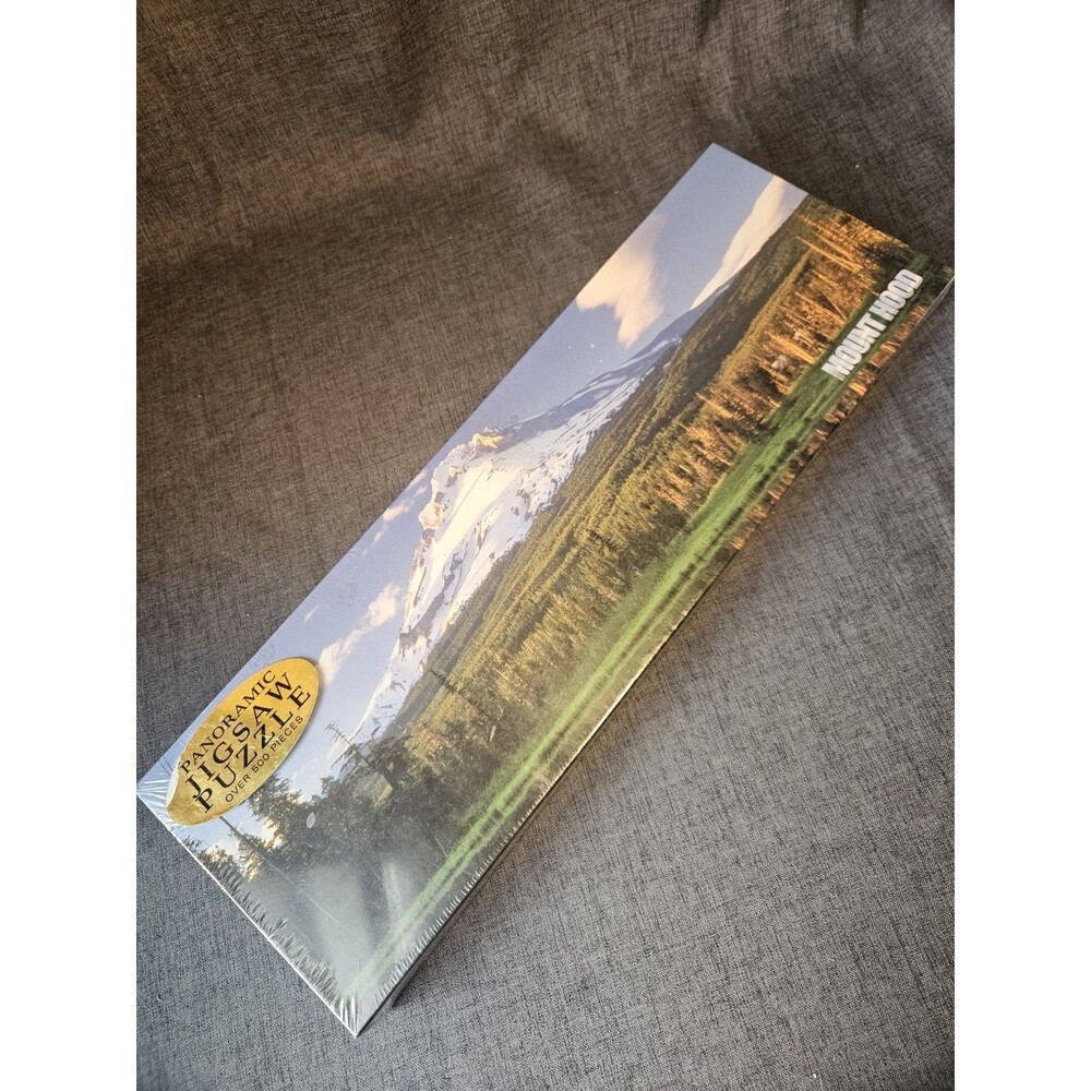 Sealed Mount Hood Panoramic Over 500 Pieces Jigsaw #10085 12×36 Vintage Puzzle